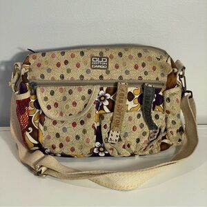 Old Cotton Cargo Handmade Multicolor Fabric Patchwork Satchel Handbag